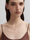OLIO E ACETO Tanabata Special Collection Sterling Silver Rhodonite Flower Pendant Necklace OLIO-OA13N37-YFC Silver/Pink Orange
